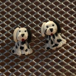 Clay Dalmation Earrings